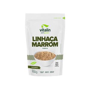 Farinha de Linhaça Marrom VITALIN Integral sem Glúten Pacote 150g