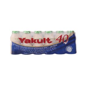 Leite Fermentado YAKULT 40 Bilhões de Lactobacilos 6 Unidade Pacote 80g