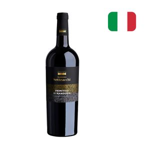 Vinho Tinto Italiano Manduria MASSERIA Settearchi Primitivo Garrafa 750ml