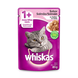 Ração para Gato WHISKAS Salmão/Salmón Sachê 85g