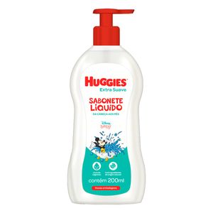 Sabonete Infantil Líquido da Cabeça aos Pés Extra Suave Huggies Frasco 200ml