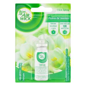 Odorizador de Ambiente Flores de Jasmim Click Spray Bom Ar Air Wick Blister 12ml Refil