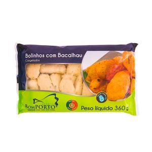 Bolinho com Bacalhau BOM PORTO Congelado Capote 360g