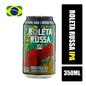 Cerveja ROLETA RUSSA India Pale Ale Lata 350ml