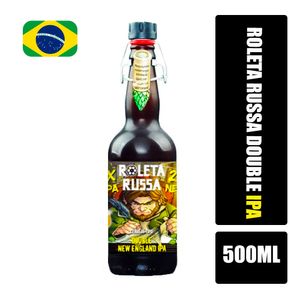 Cerveja ROLETA RUSSA Double New England India Pale Ale Garrafa 500ml