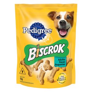 Biscoito para Cães BISCROK Adulto Raças Pequenas Pacote 1kg