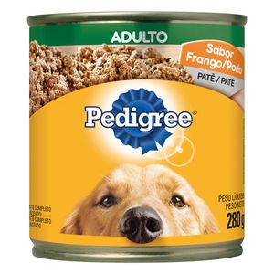 Patê para Cães Adultos Frango Pedigree Lata 280g