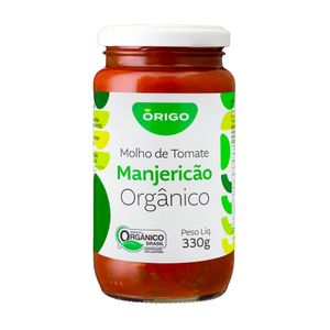 Molho de Tomate Orgânico ÓRIGO com Manjericão Frasco 330g