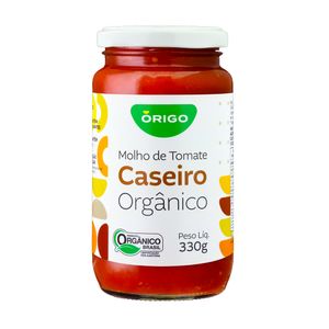 Molho de Tomate Orgânico ÓRIGO Caseiro Frasco 330g