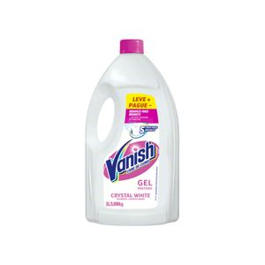 Alvejante Tira Manchas Gel Multiuso VANISH Crystal White Leve Mais Pague Menos Frasco 3L