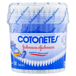 Hastes Flexíveis Johnson & Johnson Cotonetes Pote 150un