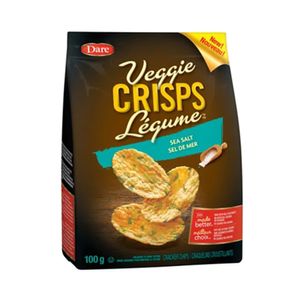 Salgadinho Crips Vegano Canadense DARE Legume Sal Marinho Pacote 100g