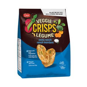 Salgadinho Crisps Veggie DARE Legumes Ranch Mordant Pacote 500g