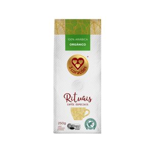 Café Rituais Torrado e Moído TRÊS CORAÇÕES Orgânico Pacote 250g