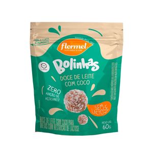 Bolinha Doce de Leite FLORMEL com Coco Pacote 60g