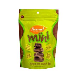 Mini Bombom Zero FLORMEL com Banana Pacote 70g