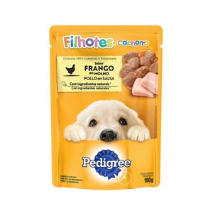 Ração Úmida para Cães Filhotes Pedigree Frango ao Molho Sachê 100g