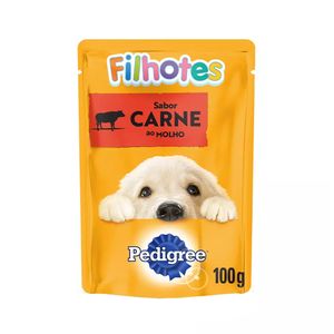 Ração Para Cães Filhote Pedigree Carne ao Molho Sache 100g