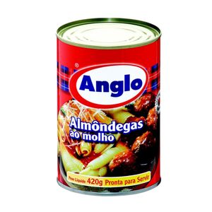 Almondegas de Carne Bovina e Aves ao Molho Anglo Lata 420g