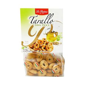 Biscoito Tarallo Finochio LA PASTINA Erva Doce Pacote 350g