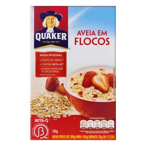 Aveia em Flocos QUAKER Caixa 165g