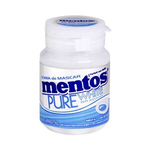 Goma de Mascar Pure White Mentos Pote 56g