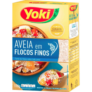 Aveia em Flocos Finos YOKI Pacote 170g