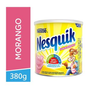 Achocolatado Nesquik NESTLÉ em Pó Morango Lata 380g