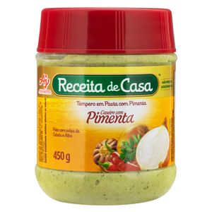 Tempero em Pasta Caseiro com Pimenta Receita de Casa Pote 450g