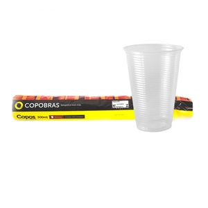 Copo Descartável COPOBRAS Branco 300ml Pacote 100un