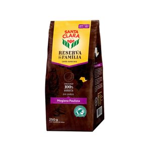 Café em Grãos SANTA CLARA Mogiana Paulista 100% Arábica Pacote 250g