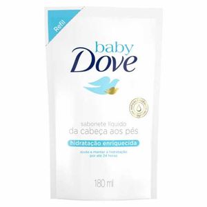 Sabonete Líquido Hidratação Enriquecida Dove Baby Refil Sachê 180ml