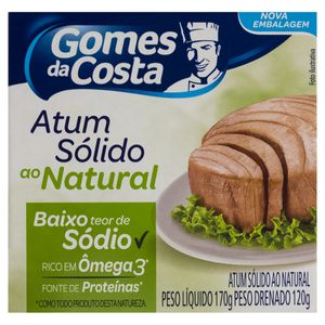 Atum Sólido ao Natural GOMES DA COSTA Caixa 120g