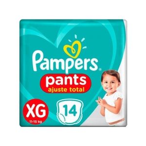 Fralda Descartável Infantil Pants PAMPERS Ajuste Total Pacote XG Pacote 14un