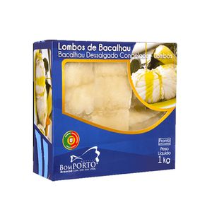 Lombo de Bacalhau BOM PORTO Dessalgado e Congelado Caixa 1kg