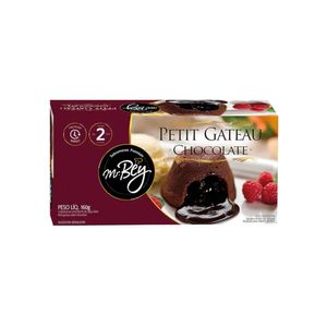 Petit Gâteau Congelado Chocolate Mr. Bey Sobremesas Premium Caixa 160g