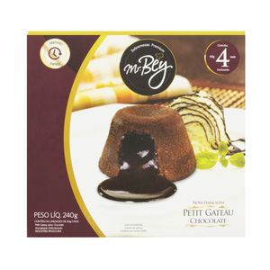 Petit Gateau MR.BEY Chocolate Caixa 240g