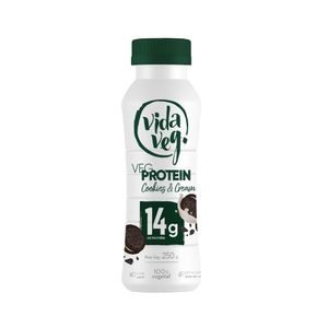 Iogurte Vegano VIDA VEG Protein Cookies e Cream Frasco 250g