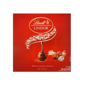 Bombons Recheados LINDT Lindor Chocolate ao Leite Caixa 112g