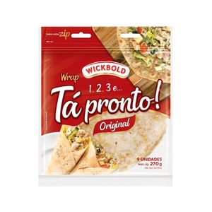 Pão tipo Tortilha Wrap WICKBOLD Original Pacote 270g