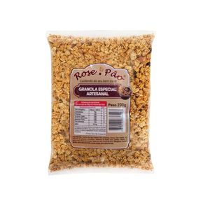 Granola Especial ROSE PÃO Artesanal Pacote 200g