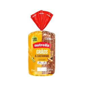 Pão de Forma NUTRELLA Grãos e Castanhas Pacote 450g