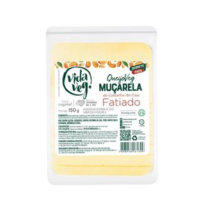 Queijo Muçarela de Castanha-de-Caju VIDA VEG Vegano fatiado 150g