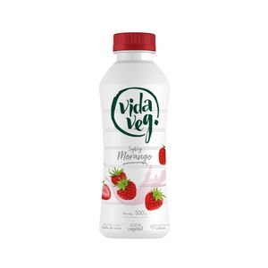 Iogurte Vegano VIDA VEG Morango frasco 500g