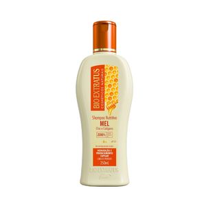 Shampoo para Cabelo com Mel BIO EXTRATUS Preenchimento De Fios Porosos Frasco 250ml