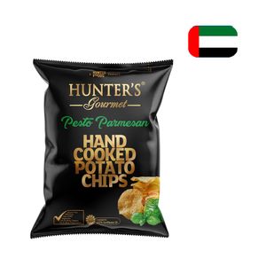 Batata Chips Gourmet HUNTER FOODS Pesto Parmesan pacote 125g