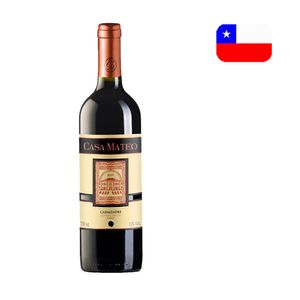 Vinho Tinto Chileno CASA MATEO Carmenere Garrafa 750ml