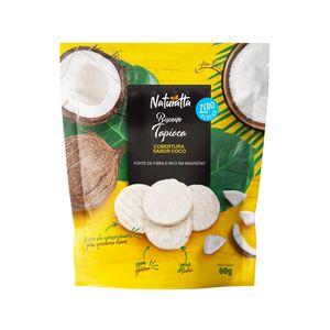 Biscoito de Tapioca NATURATTA Com Cobertura de Coco Pacote 60g