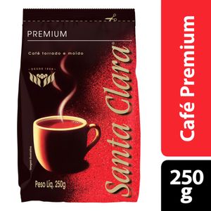 Café Torrado e Moído Suave Santa Clara Premium Pacote 250g