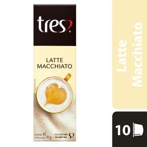 Cápsula de Café 3 CORAÇÕES Latte Machiato Três Caixa 10un 11g